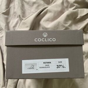 Beautiful black leather COCLICO sandals. Super supple leather. NEVER WORN!